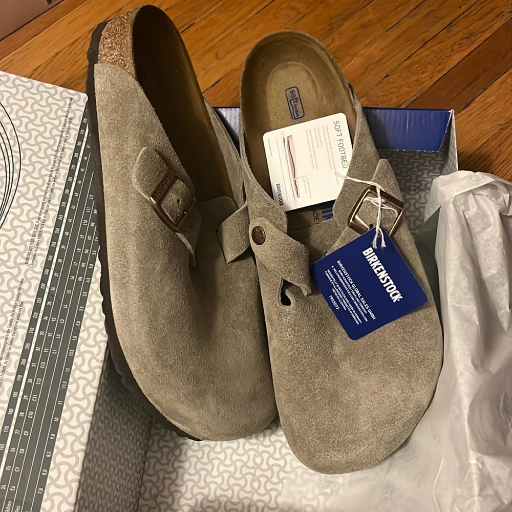 Birkenstock US men's regular fit Boston taupe BRAND NEW